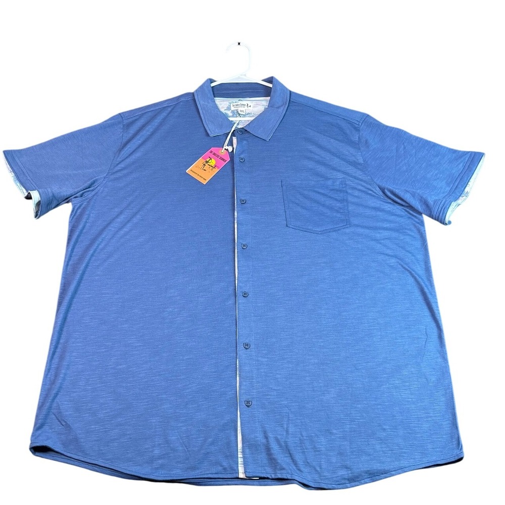 NWT The Endless Summer Button Down Shirt Ultra Soft Beach Side Fabric‎ Men's 3XL